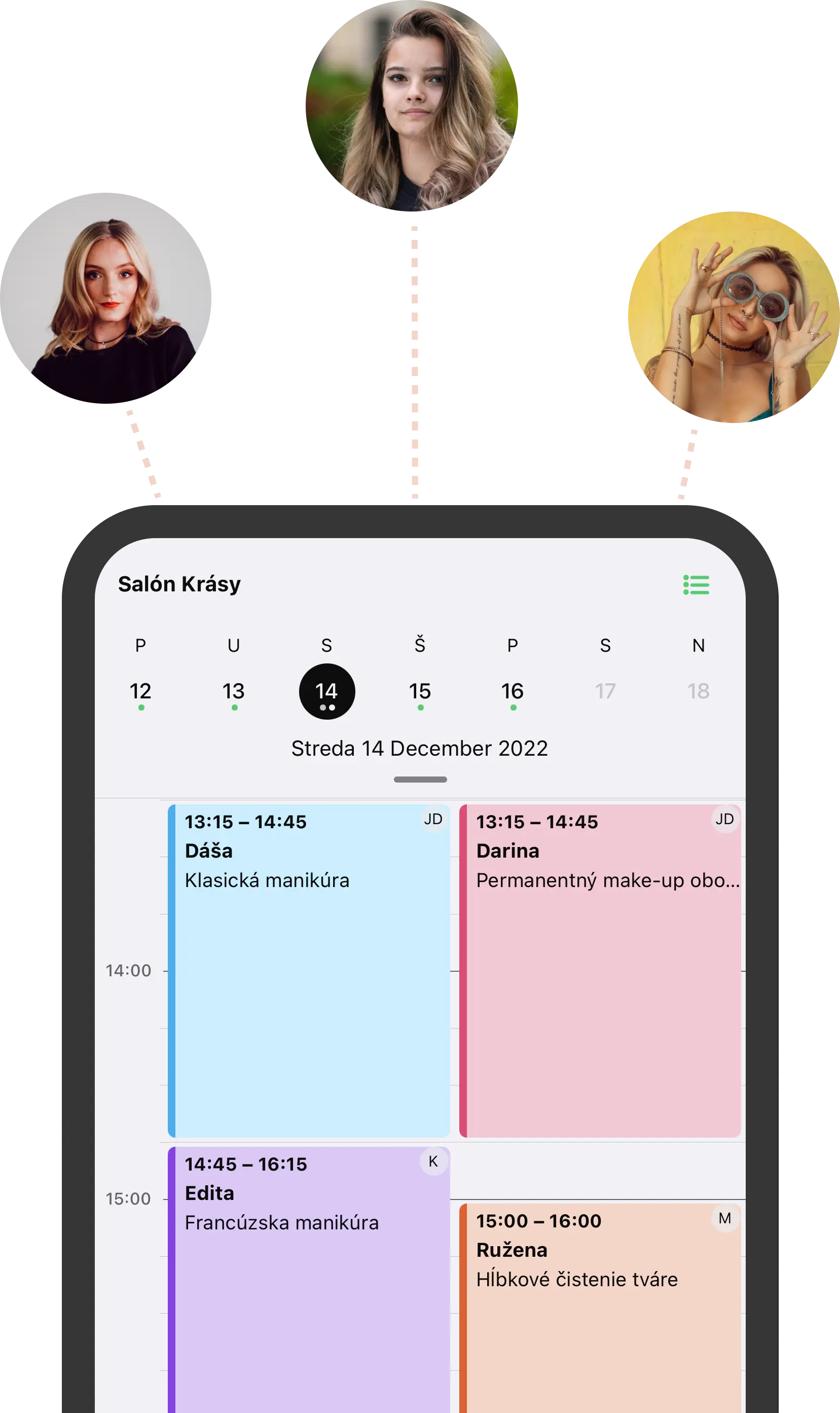 Rezervačný systém screenshot